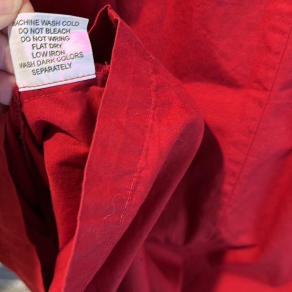 EShakti red cotton dress medium 10 - Picture 9 of 9